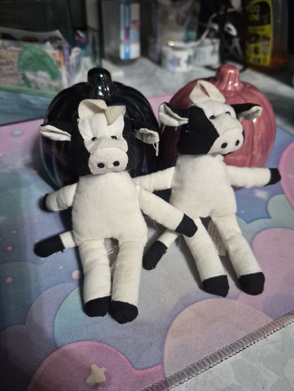 Mini Plush Cow Set